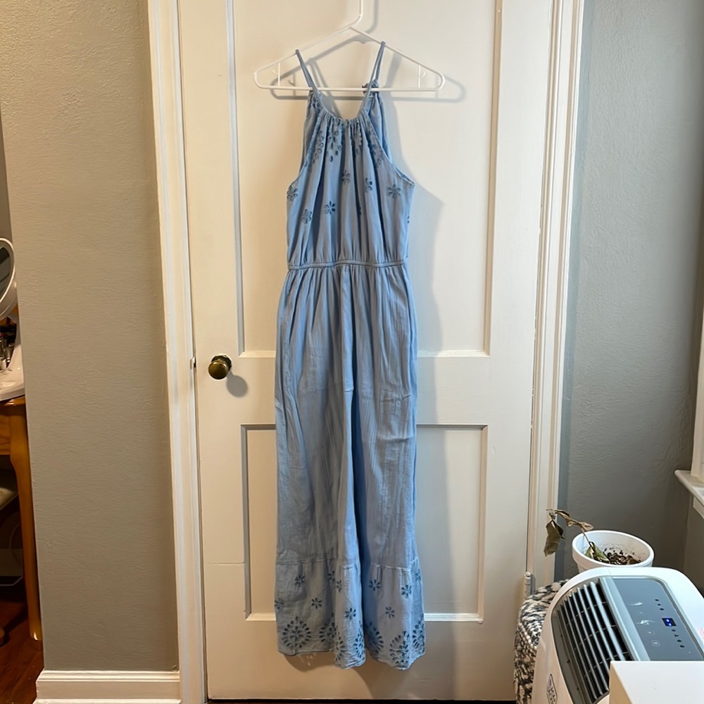 Halter-style maxi dress